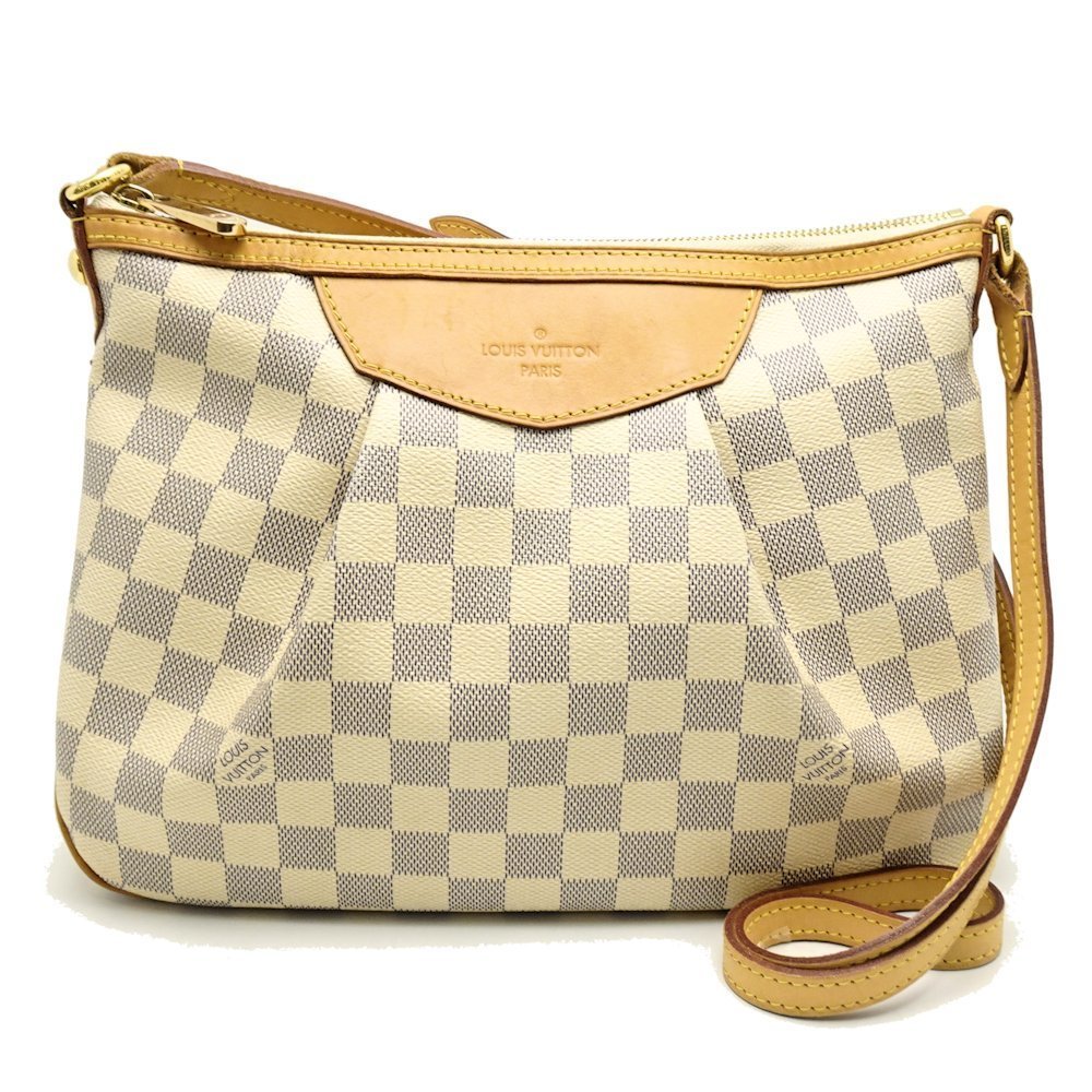 Louis Vuitton Damier Azur Siracusa PM Diagonal Shoulder Bag